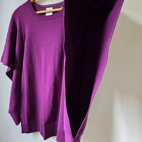EUC CABI AUBERGINE WIDE COLD SLEEVES TOP SIZE M - Picture 5 of 16